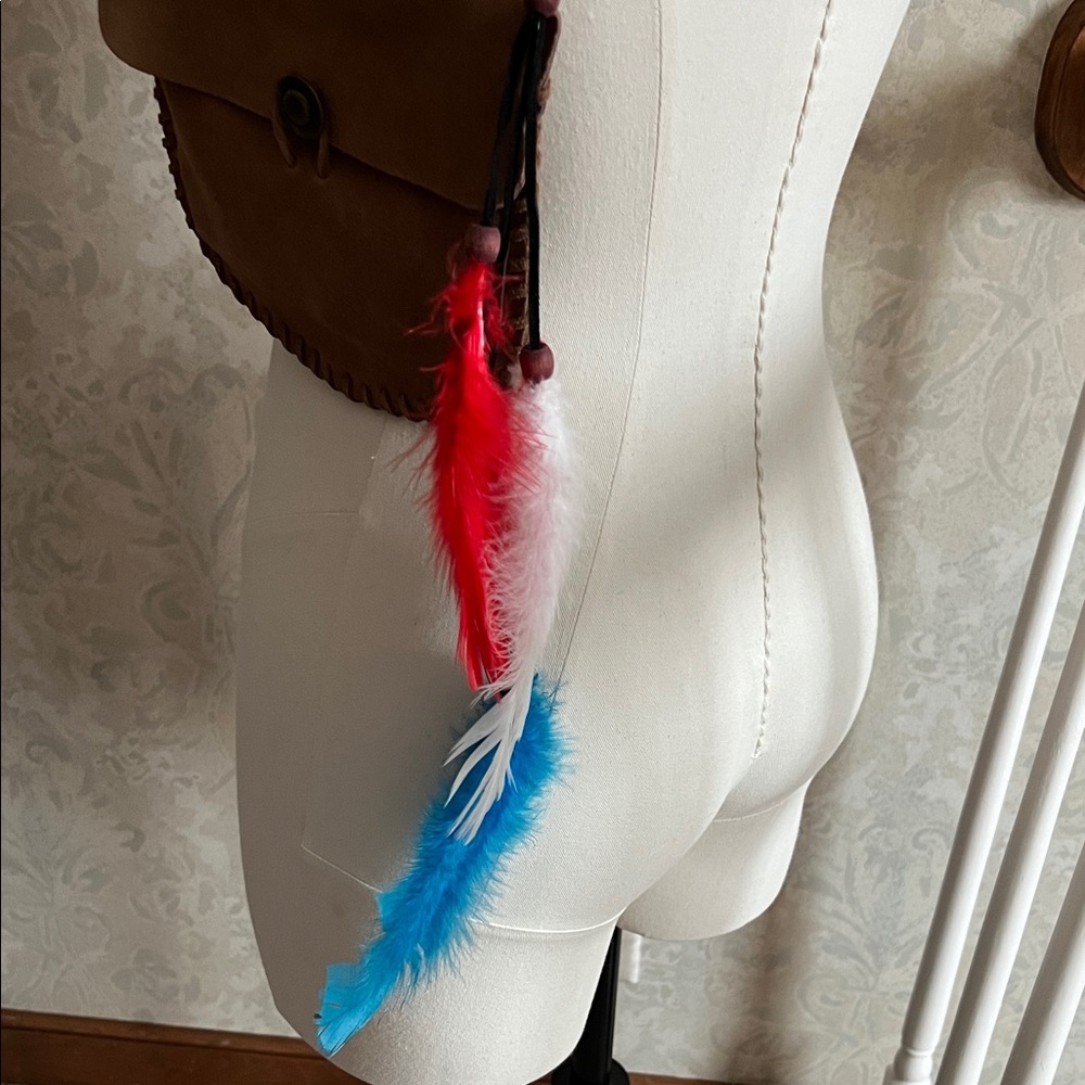Colorful Feather Bag Accents